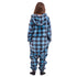 Snuggs Kids Blanket Onesie Blue Checkered